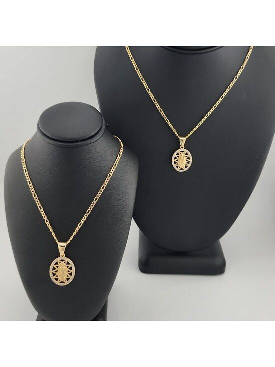 Jewelry - Brand New Brazilian 18k Gold Filled Virgen De Guadalupe Necklace